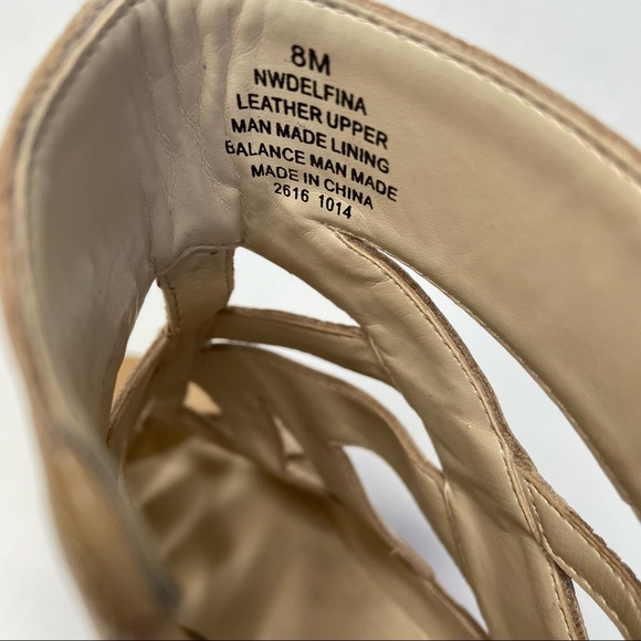 NINE WEST Nude Cage Style High Heel Ankle Bootie -Delfina- - Picture 14 of 16